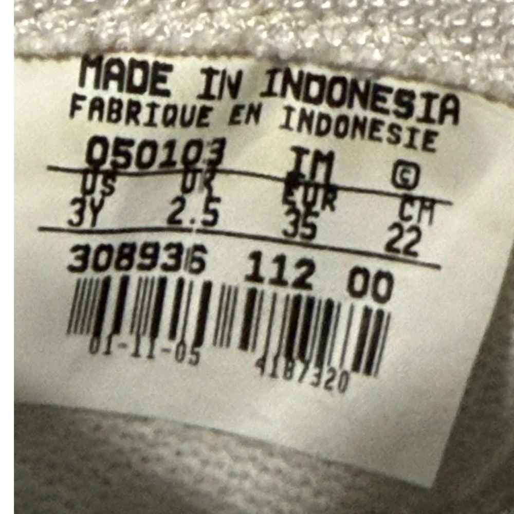 Nike Air Force 1 Low Men's 3Y Women's 4.5‎ Triple White Leather Sneakers 0624